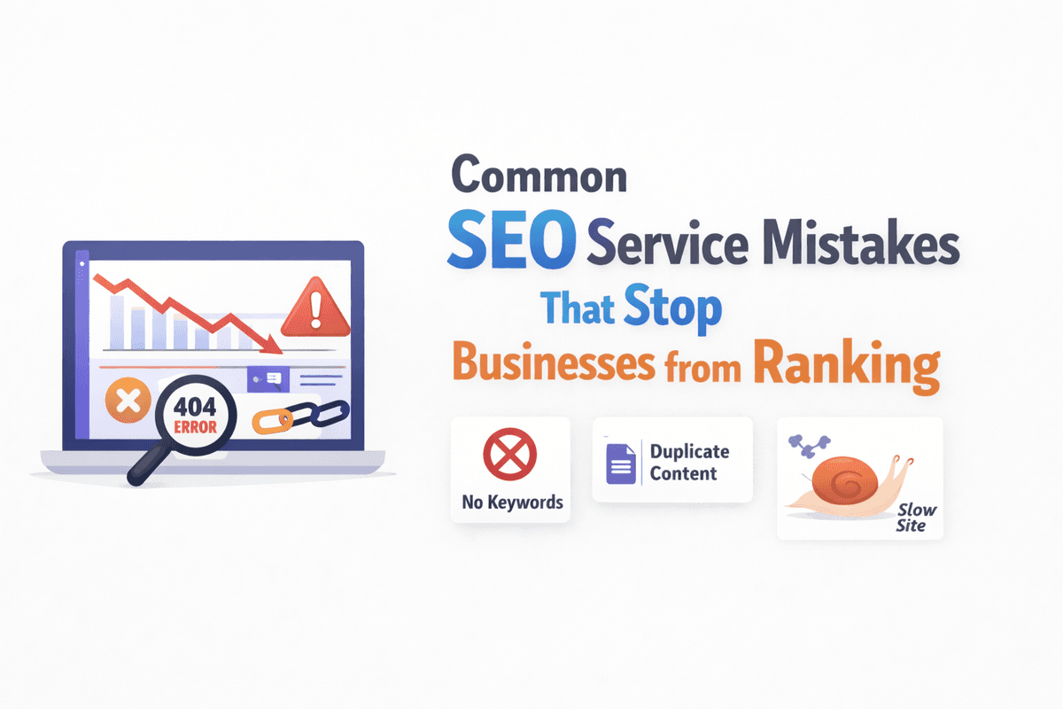 Common SEO Service Mistakes That Stop Businesses from Ranking